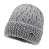 Gorro de terciopelo grueso nuevo para adultos mayores y ancianos, cálido de lana para invierno, gorro de abuela