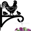 Venta Caliente Transfronteriza Colgador de Pared para Exteriores, Patio, Gancho, Maceta, Comedero para Pájaros, Linterna, Estante de Montaje en Pared, Colgador de Plantas de Metal Negro