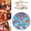 Venta Caliente Transfronteriza TEMU Soporte jit Vestido Personalizado para Árbol de Navidad Estampado de Dibujos Animados Navideños Delantal Inferior de Árbol Corto de Felpa