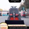 Carregadeira compacta multifuncional de rodas, empilhadeira pequena, carregadeira compacta hidráulica de esteiras para pomar, canteiro de obras