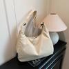 Bolsa de Mano Transfronteriza para Mujer, Gran Capacidad, Adecuada para Primavera y Verano, Se Puede Usar Cruzada, Nueva Bolsa de Tela Casual 2026, Bolso Tipo Dumpling para Estudiante Universitario