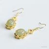 Pendientes de Jade Hetian Natural Guan Yu Agua Clara Pendientes de Gancho de Jade Tendencia Nacional Fábrica de Joyería Venta al por Mayor Dropshipping S4052903