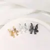 Cuentas Espaciadoras de Mariposa de Zirconia Chapadas en Oro de 14K que Conservan el Color Pulsera de Cristal Hecha a Mano para Bricolaje Accesorios de Joyería con Agujero Cuadrado