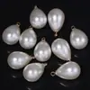 Aretes Colgantes Imitación Perla Gota de Agua Abs Blanco Hueso Accesorios Ropa Zapato Bolsa Decoración Cuentas Sueltas Joyería DIY