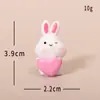Enfeites de Micro Paisagem Coelho Fofo Criativo Decoração de Artesanato DIY de Resina para Desktop Pequenos Enfeites Acessórios Atacado