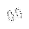 Anillo de pareja de amor infinito en plata esterlina s925, anillo Mobius para hombre y mujer, anillo de cola abierta ligero de lujo de alta gama.
