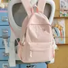 Mochila linda y suave de color amarillo limón bordada para niñas, estilo fresco de verano, mochila curativa para estudiantes de campus