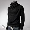Camiseta masculina de manga comprida slim fit, estilo coreano, de malha com gola alta, moda de comércio exterior de outono e inverno, mais vendida internacionalmente