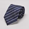 Corbata de Negocios Rayada Profesional al por Mayor del Fabricante, Corbata de Negocios Azul para Hombre de Estilo Nuevo, Atada a Mano