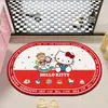 Alfombra de Piso de Barro Diatómico de Anime de Dibujos Animados para el Hogar, Entrada de Baño, Alfombra Absorbente de Agua, Fácil de Limpiar, Alfombra de Piso de Baño, Dropshipping