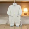 Enterizo Nuevo para Bebé de Primavera y Otoño, Ropa de Primavera y Otoño, Mono de Algodón y Lana Sin Costuras con Dibujos Animados y Lunares para Bebé Niño, Traje para Gatear