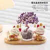 Árbol de la Riqueza Citrino Gato Decoración de Vestíbulo Decoración de Oficina en Casa Regalo de Cumpleaños Universal