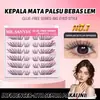 Pestañas Postizas de Dibujos Animados de Seis Filas, Sin Pegamento, No Necesitan Quitarse, Autoadhesivas Estilo Natural de Racimos Individuales, Populares entre Grupos Femeninos, Superventas Transfronterizo