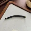 Presilha de cabelo tipo banana de tecido, simples e volumosa, tamanho grande, adequada para o trajeto diário, estilo gentil e despojado, presilha de cabelo vertical de acrílico