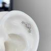 Aretes de Estrella de Zirconia Estilo Francés Cool Diseño Exquisito Nicho Sentido Avanzado Simple Combinable Únicos Distintivos