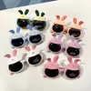 Orejas de Conejo Silicona Suave Gafas de Sol Polarizadas para Niños Gafas de Conejita HD Gafas de Dibujos Animados Lindas