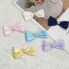 Accesorios Hechos a Mano de Poliéster-Algodón Estilo Coreano con Perlas y Doble Lazo para el Cabello, Decoraciones para Zapatos y Sombreros, Ropa de Bebé, Accesorios Semi-Terminados para Mascotas