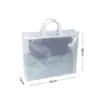 Bolsa de almacenamiento de ropa, transparente y visible, para juguetes y mantas, impermeable, apilable, con asas, disponible en stock