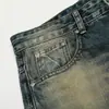 Calças Jeans Largas Soltas para Homens, Jeans Pesado Lavado Vintage Street Fashion Retro Americano Casuais Longas, Calças de Pai Ins