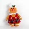 Nueva Decoración Navideña Muñeco de Jengibre con Capucha Muñeco Hombres y Mujeres Juguete Europeo y Americano Adornos Sheintemu