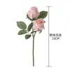 Venta de Liquidación 90% de descuento Rama de Rosa de Doble Extremo de 33 cm Flor Artificial Decoración del Hogar Ramo de Mano Pared de Rosas Flor Falsa Estilo Ins