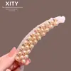 Nuevo Pasador de Perlas Estilo Coreano y Japonés para Mujer, Elegante Versión Coreana, Pinza Retorcida para el Pelo para la Parte Trasera de la Cabeza, Accesorio de Pelo Versátil de Moda