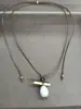 Collar de perlas con cordón de cuero vintage Melard, una lujosa y elegante cadena para suéter con un diseño estiloso, estilo largo, venta al por mayor para accesorios de otoño e invierno