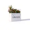 Cajas de Flores Personalizadas de Acero Inoxidable para Exteriores, Maceteros para Balcones, Maceteros Cuadrados para Calles Comerciales, Camas de Flores Rectangulares, Arreglos Florales con Acabado de Hierro Forjado
