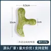 Bastão de Massagem Triângulo de Pedra de Jade Natural para Massagem de Pontos de Acupuntura, Bastão de Massagem de Pontos de Acupuntura nos Pés, Bastão de Massagem para a Planta do Pé