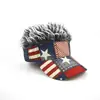 Amazon Transfronterizo Gorro para Peluca Bandera Americana Gorra de Peluca Gorra de Béisbol Moda Personalidad Protección Solar Exterior Gorra de Pico