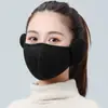 Mascarilla engrosada de invierno para hombres y mujeres, máscara cálida a prueba de frío, dos en uno, cubrebocas y orejeras, esencial para ciclismo