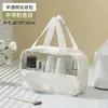 Bolsa de cosméticos portátil de viaje de PU, impermeable, gran capacidad, para guardar cosméticos, ideal para la natación