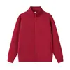 380g 40s Algodón Diamante Texturizado Air Layer Chaqueta de Negocios Cuello Alto Ropa Exterior Estampada Uniforme de Trabajo de Empresa Impresión