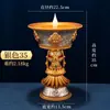 Suporte de Lâmpada de Manteiga Eletrônica Xizang Lâmpada LED Plug-in Recarregável Lâmpada de Buda Doméstica Lâmpada de Oferenda Oito Símbolos Auspiciosos Suporte de Vela para Lâmpada de Buda