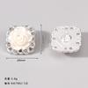Botão de Pérola e Strass Camélia Estilo Pequena Fragrância Metal Botão de Alto Padrão Fivela Decorativa para Saia Feminina Casaco Cardigan