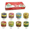 Venta al por mayor de fábrica Caja de regalo de Navidad transfronteriza, Lata de atmósfera festiva Vela de cera de soja perfumada Decoración