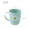 Vaso para lavar para uso doméstico, vaso para cepillarse los dientes para dormitorio de estudiante, juego de vasos para enjuague bucal simple y creativo para parejas y niños