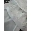 DestacadoYouran 26 Nuevo para Principios de Otoño Mezcla de Algodón Burbuja Encaje Hueco Banda para el Pecho Dobladillo con Volantes Ajuste Delgado Top