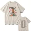 2025 Nova Camiseta de Comércio Exterior Sabrina Carpenter Short N' Sweet Album para Homens/Mulheres