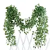 Amazon Simulação Transfronteiriça Flor Trepadeira Folhas Decoração Trepadeira Hera Verde Planta Rastejante Uva Batata Doce Folha Trepadeira Perene