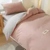 Colcha, Ropa de Cama, Juego de Seis Piezas de Ropa de Cama de Algodón Puro, Juego de Tres Piezas para Colchón de Dormitorio de Estudiante Individual, Estilo Simple para Cuatro Estaciones