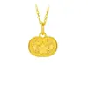 Colgante Auténtico de Oro Puro 999 Shuibei, Popular en Tiktok, Collar de Oro 24K 3D Vendido por Gramo