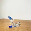 Enfeite de veado de vidro estilo Ins, decoração de veado animal de luxo leve, presente de lembrança de viagem, decoração de mesa, best-seller transfronteiriço