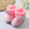 Zapatos Lindos de Princesa para Bebé, Estilo Invierno con Suela Suave, 0-12 Meses, Niños Pequeños Antes de Caminar, Unisex, Zapatos tipo calcetín de algodón con forro de felpa