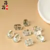 Accesorios de cristal natural Beibei Fu de doble punta polvo de cristal blanco cristal amatista accesorios para manualidades al por mayor