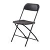 Silla Plegable de Plástico Blanco para Exposición Silla con Respaldo Nudo Simple Actividad Concierto Exterior Alquiler Celebración Silla para Exposición
