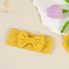 Novo acessório de cabelo infantil transfronteiriço europeu e americano: faixa de cabeça larga de nylon com laço, não apertada, para bebês e crianças pequenas, para proteger a fontanela