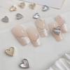 Nail art amor fritillary jóias pequeno coração de metal afiação diamante mágico shell pedra acessórios de decoração de unhas atacado