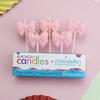 Vela de Cumpleaños de Lazo Ins Popular Vela de Pastel de Lunares Suministros para Decoración de Fiesta Vela de Lindo Estilo Princesa