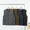 Chaleco Ligero de Plumas para Hombre 2024 Otoño e Invierno Nuevo Moda Cálido de Botón Único Ropa Interior Ropa Interior Ajustado al Cuerpo Interior Tendencia